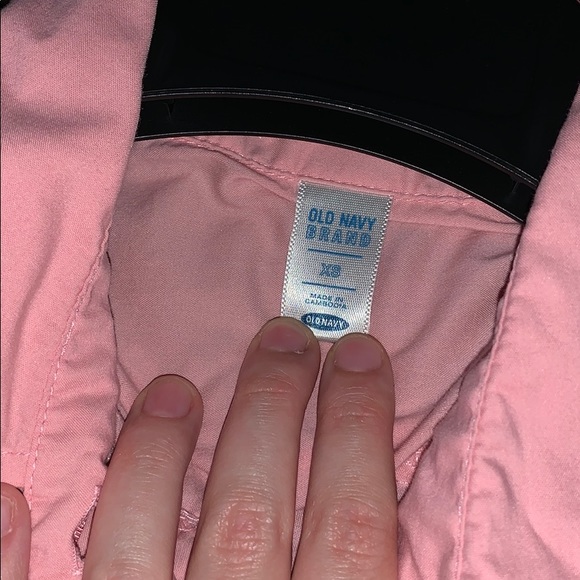 Pink Old Navy Button Up - Picture 3 of 3